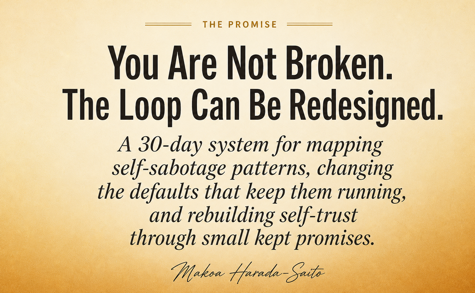 You are not broken. The loop can be redesigned.