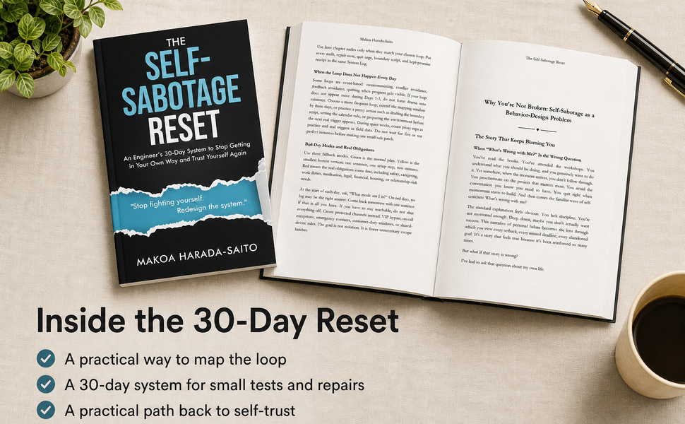 Inside the 30-Day Reset with an open book spread